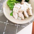 mamaRD's cooksnap of when they made レンジ蒸し鶏 塩レモンドレッシングがけ.