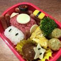 みぃこm's cooksnap of when they made キャラ弁☆マリオの赤いキノコ.