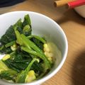Sac’HiNa's cooksnap of when they made 小松菜・コーン・ひじきのさっぱりサラダ♪.