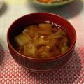 ちゃぴ♥'s cooksnap of when they made 白菜★えのき味噌汁.