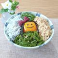Yukiまむ's cooksnap of when they made のっけ丼＊卵アートdeしらす納豆めかぶ丼.