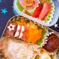 きらきら☆★'s cooksnap of when they made こどもの日に！鯉のぼり風スパムおにぎり.