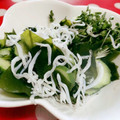 みっくママ's cooksnap of when they made ∲きゅうりとわかめの酢の物∳.
