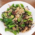 amjkao's cooksnap of when they made ピーマンとしめじ、シラスの塩昆布炒め.