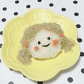 すず。♡'s cooksnap of when they made キャラ弁＊銀髪ロングヘアーの女の子.