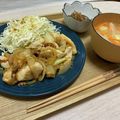 Ume星cafe's cooksnap of when they made 【下味冷凍】鶏胸肉の生姜焼き.