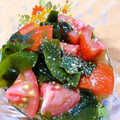 るんるんるん2525's cooksnap of when they made 簡単☆トマトとわかめの和え物☆中華サラダ.