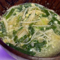 ゆりはるみ♡'s cooksnap of when they made にらとえのきの中華たまごスープ.