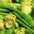 いばらぎ*さとり's cooksnap of when they made ホタテとスナップエンドウの春炒め.