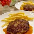 ♡てるてる♡'s cooksnap of when they made 簡単！牛100％ミンチステーキ.