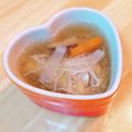 桜月❀咲良mommy's cooksnap of when they made 手羽元と大根の生姜たっぷりスープ.