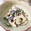 さめぽよ's cooksnap of when they made ひじきと蓮根の簡単梅肉マヨ和え♪.