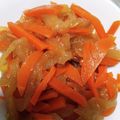 プクこ's cooksnap of when they made 人参と玉ねぎのレンジ蒸し☆きんぴら風！？.