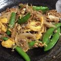 おぽチャン's cooksnap of when they made スナップエンドウと挽肉のオイスター炒め.