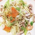 マイク916's cooksnap of when they made キャベツと桜えびの塩焼きそば✤特急ランチ.