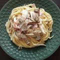 やなぎだまこ's cooksnap of when they made ポルチーニ茸風★舞茸★クリームパスタ.