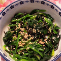 マリン✨'s cooksnap of when they made 簡単10分で♡ほうれん草の塩昆布あえ.