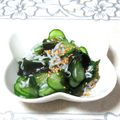 tennisnoah's cooksnap of when they made 簡単！きゅうりとわかめ・ちりめんの酢の物.
