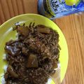 クック3Q10BC☆'s cooksnap of when they made 大根と挽肉のカレー(≧▽≦).