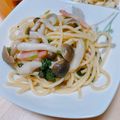 mi0625ura's cooksnap of when they made ほうれん草とベーコンとしめじのパスタ☆.