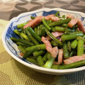 たまゴン♪'s cooksnap of when they made にんにくの芽とベーコンの塩炒め.