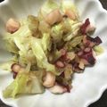 ノビル's cooksnap of when they made 簡単早い！タコとキャベツのガーリック炒め.