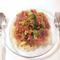 まちゃまっきー's cooksnap of when they made トマトとアボカドの生ハム冷製パスタ.