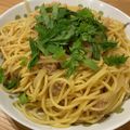 けいよちぃ's cooksnap of when they made ニンニク醤油和風ツナパスタ.