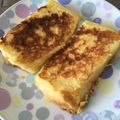 在宅勤務のおじさん's cooksnap of when they made レンジでふわとろフレンチトースト.