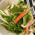 ベティ３'s cooksnap of when they made 混ぜるだけで簡単！水菜とかにかまのサラダ.