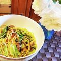 ダッフィーニーうに's cooksnap of when they made サバと春野菜のピリ辛パスタ⁂缶詰で簡単.