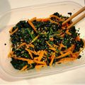 ❁❁❁❁❁'s cooksnap of when they made レンジで簡単！ほうれん草と人参の胡麻和え.