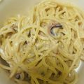 meechan_y's cooksnap of when they made 簡単！激ウマ！豆乳と塩辛のスパゲティー。.