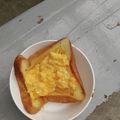 クックUL8OCM☆'s cooksnap of when they made 忙しい朝に！スクランブルエッグトースト.