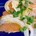 やよい・M's cooksnap of when they made お皿で完成！サーモンのカルパッチョ.