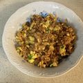 レインボーライス's cooksnap of when they made 余った赤飯でピリ辛絶品チャーハン.