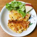づぃんこ's cooksnap of when they made 絶品♡おばあちゃんのハムたまごフライ♪.