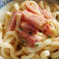 ぽすこ＊'s cooksnap of when they made レンジでチンだけ簡単カルボナーラうどん.