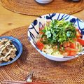 けん☆ちか's cooksnap of when they made 大葉にんにく醤油（冷製納豆パスタ）.