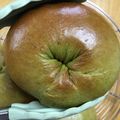 グリーンあっぷる's cooksnap of when they made 和菓子みたい♪抹茶小豆ベーグル.