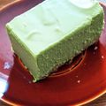 natsukoi's cooksnap of when they made 電子レンジ★抹茶のレアチーズケーキ.