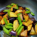 momoazeru's cooksnap of when they made スナップエンドウとなすの甘辛炒め☆.