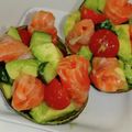 かなころもち's cooksnap of when they made アボカドカップサラダw/スモークサーモン.