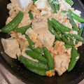 eri08's cooksnap of when they made スナップエンドウと豆腐の和風炒め.