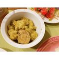 さきたんのりぼん's cooksnap of when they made １０分で海老とじゃが芋のバジルソース和え.