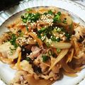 虹色♪︎ちゅーりっぷ's cooksnap of when they made ごま油が香る生姜焼　タロの弁当昼ごはん編.