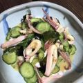 kinniko's cooksnap of when they made 懐かしい味*簡単いかとわかめの酢味噌和え.
