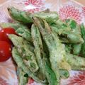＊実月＊'s cooksnap of when they made スナップエンドウの磯辺揚げ☆.