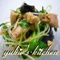 yukiはぴ's cooksnap of when they made カイワレ大根とささみのお通し.