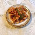 yesmama's cooksnap of when they made 豚肉のケチャップ炒め～(o^—^o).